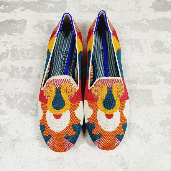 New Rothy's Amber Moroccan Round Toe Slip On Loafers C114 - Picture 5 of 8